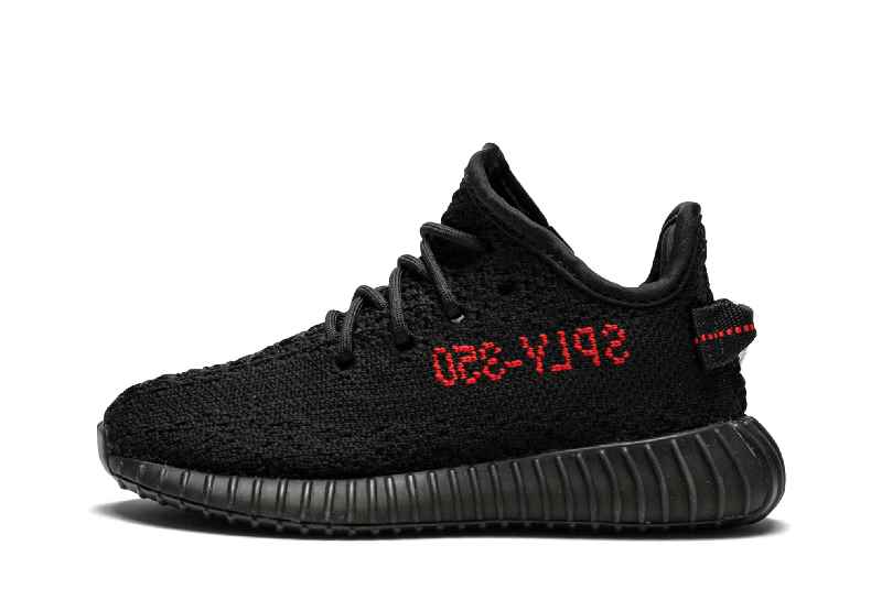 Cheapest Fake Yeezy 350 v2 Black Red For kids