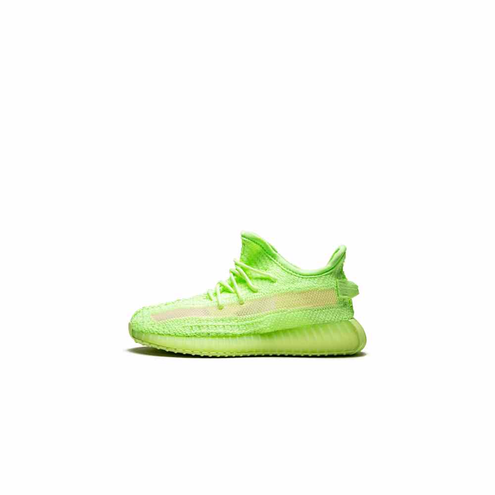 Fake Yeezy 350 v2 green glow in the dark For kids