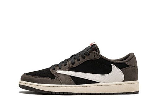 Travis Scott × Nike Air Jordan 1 Low OG SP-T "Black/Dark Mocha"