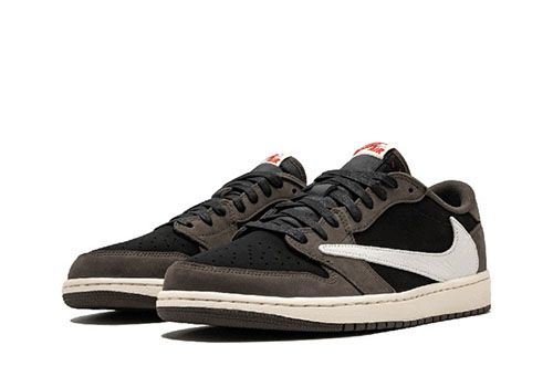 Travis Scott × Nike Air Jordan 1 Low OG SP-T "Black/Dark Mocha"